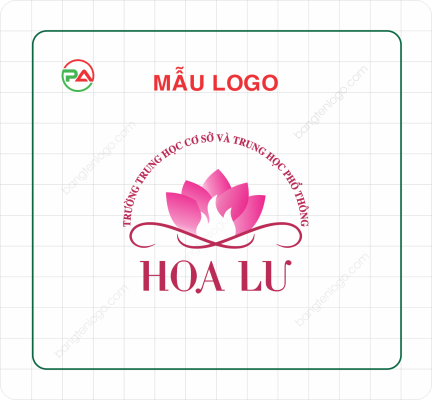 Logo Trường Hoa Lư